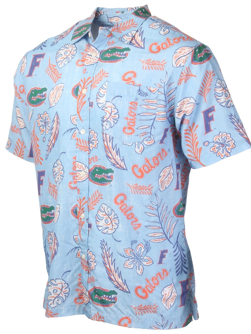 Wes & Willy Florida Gators Tropical Floral Button-Up Shirt XXL Vintage Hawaiian